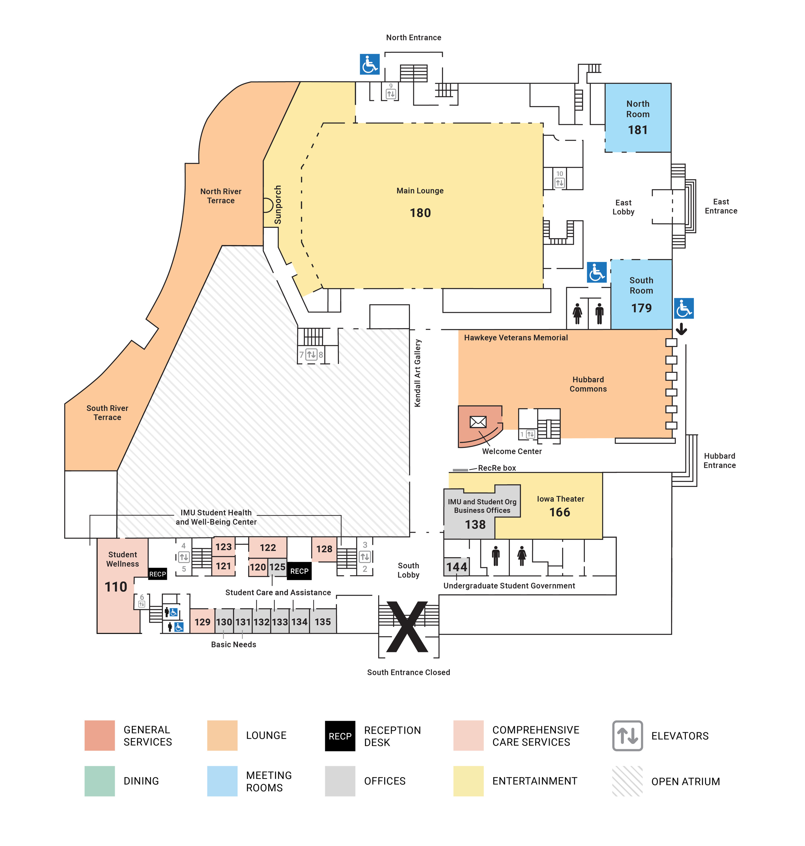 map of first floor imu