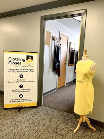 clothing closet entrance