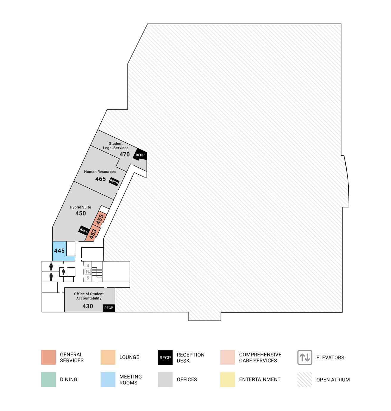 map of fourth floor imu