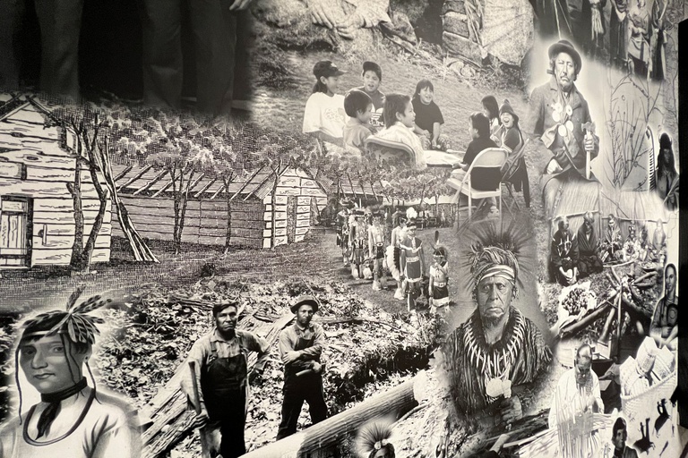 Native Nations display of historic photos. 