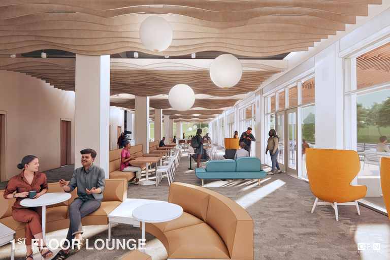 IMU first floor lounge rendering