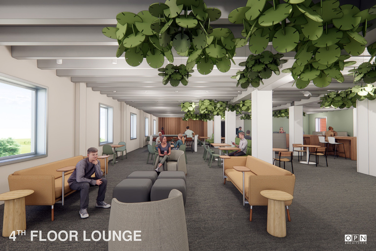 IMU 4th floor lounge rendering