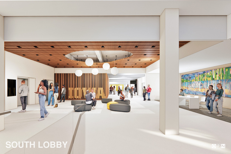 imu rendering of south lobby