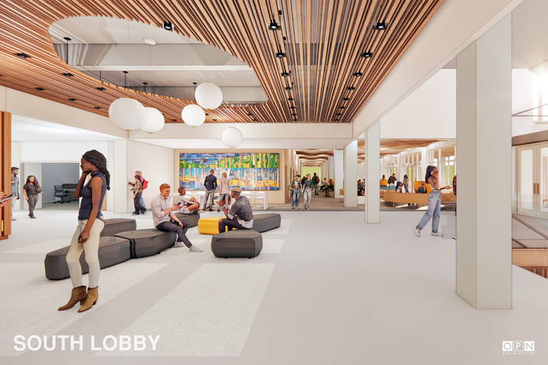 IMU south lobby rendering