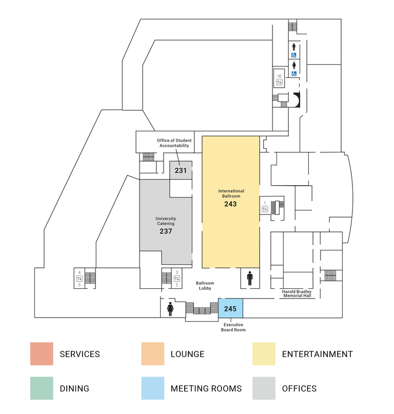 floor map of second floor of imu building