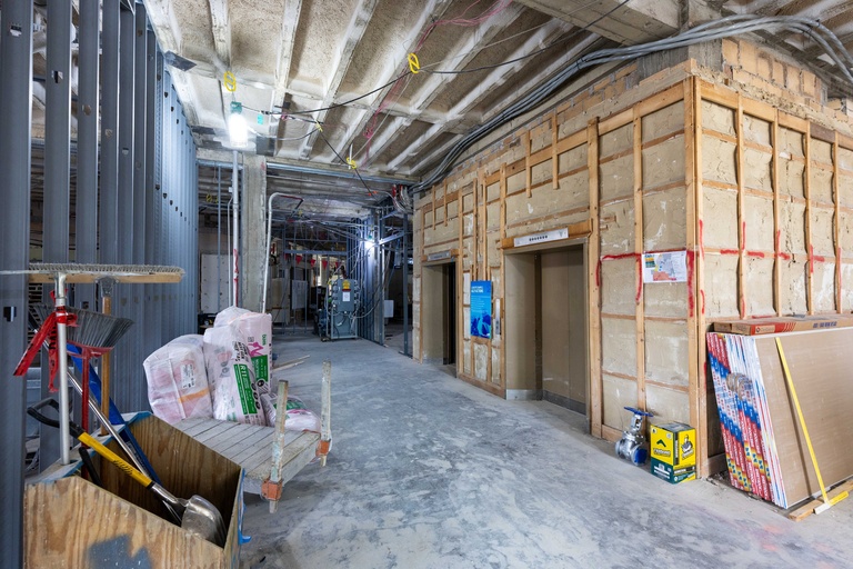 Renovation work in progress at the IMU
