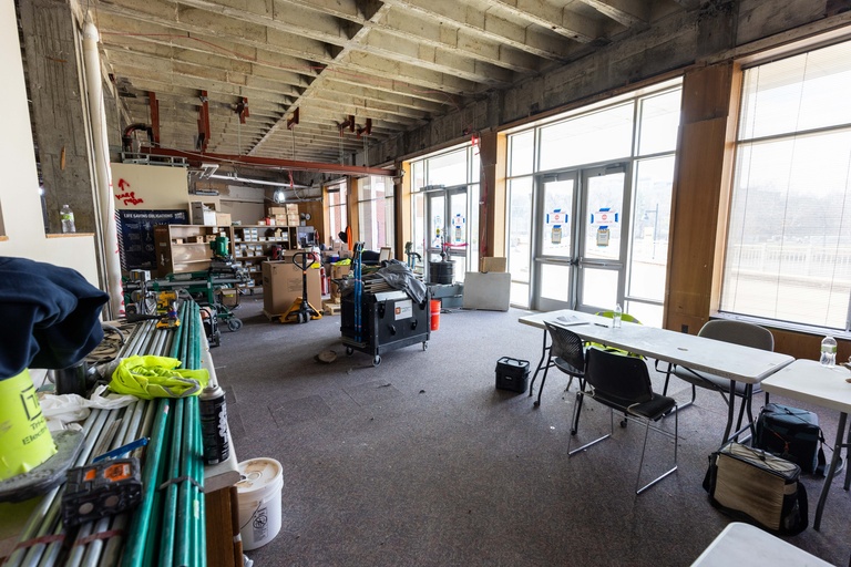 Renovation work in progress at the IMU