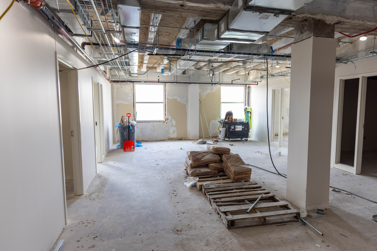 Renovation work in progress at the IMU