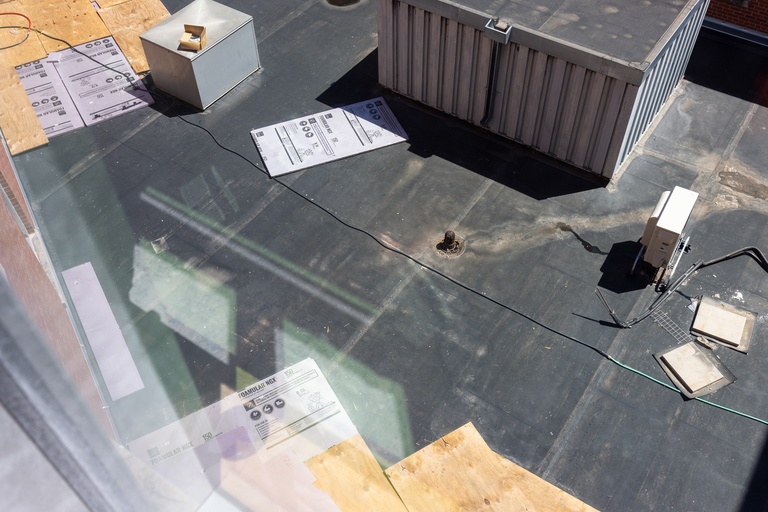Roof of the IMU, which will become the future Activity Deck.