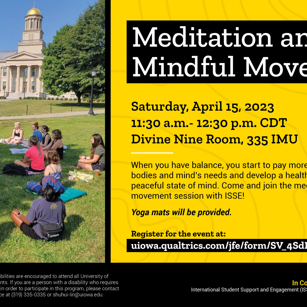 ISSE Mediation and Mindful Movement promotional image