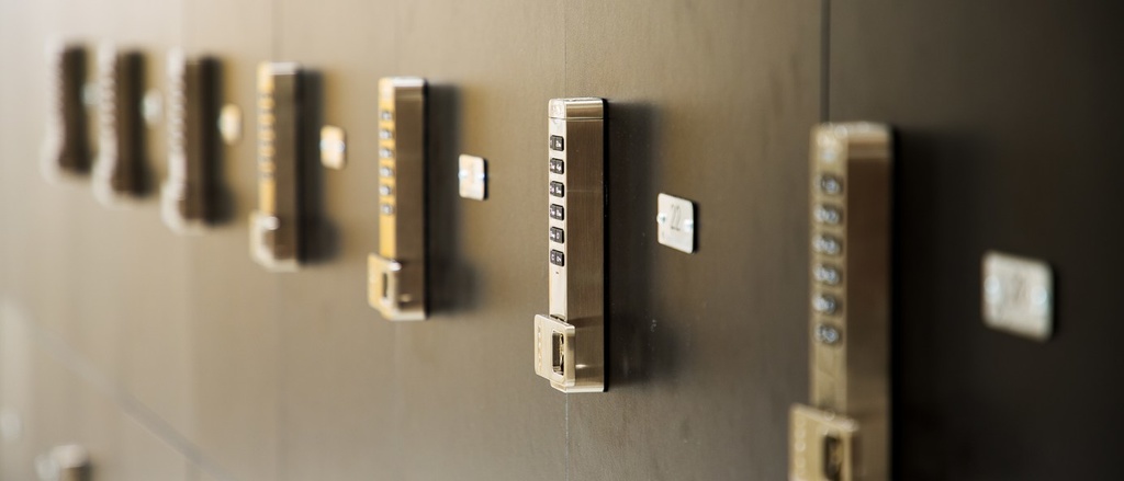 A set of lockers at the IMU