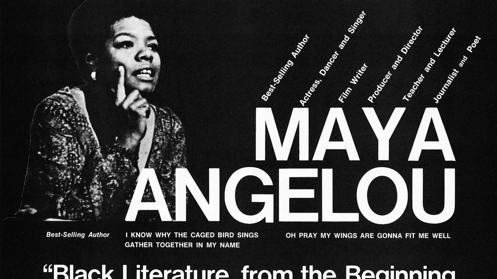 maya angelou promotional poster