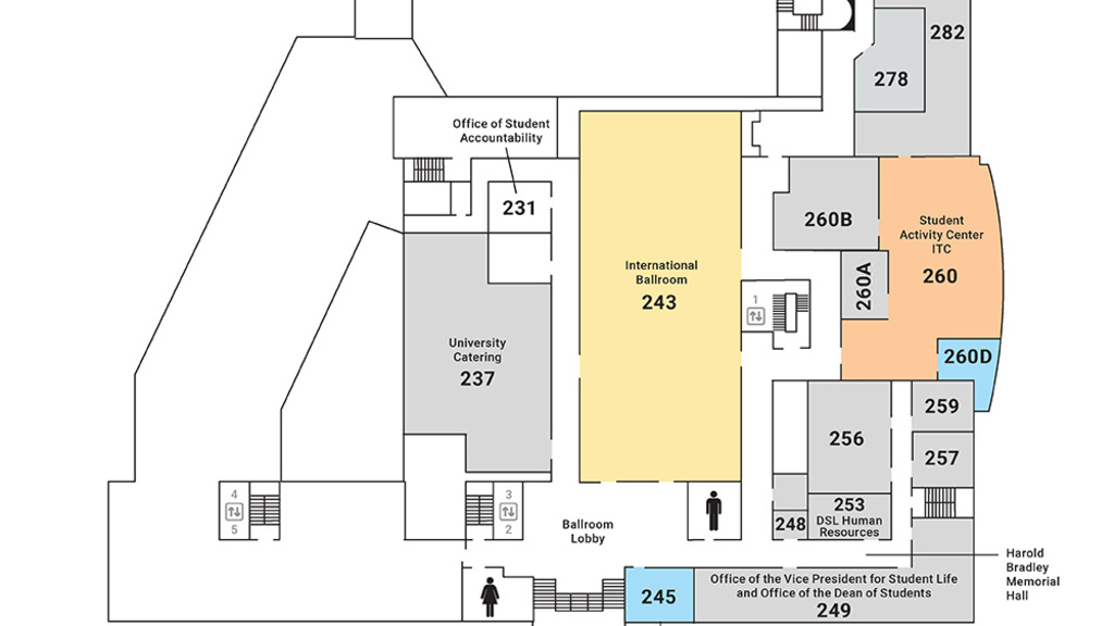 floor map of second floor of imu building