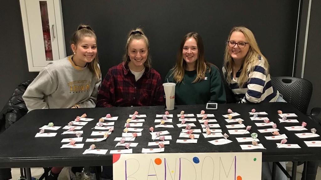 student organization at information table